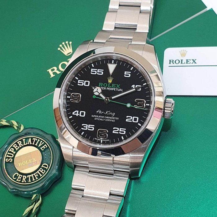 【大眾名錶】 Rolex 勞力士 116900 Air-King 空中霸王 2017/01全配件 大眾名錶B1162-5