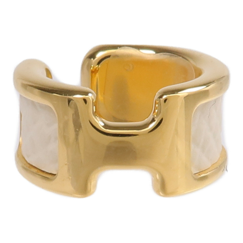 HERMES Epsom皮革/金屬Olympe Ear Cuff耳環-1