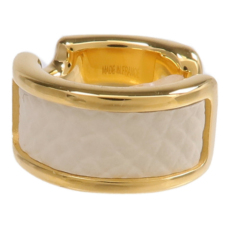 HERMES Epsom皮革/金屬Olympe Ear Cuff耳環-2
