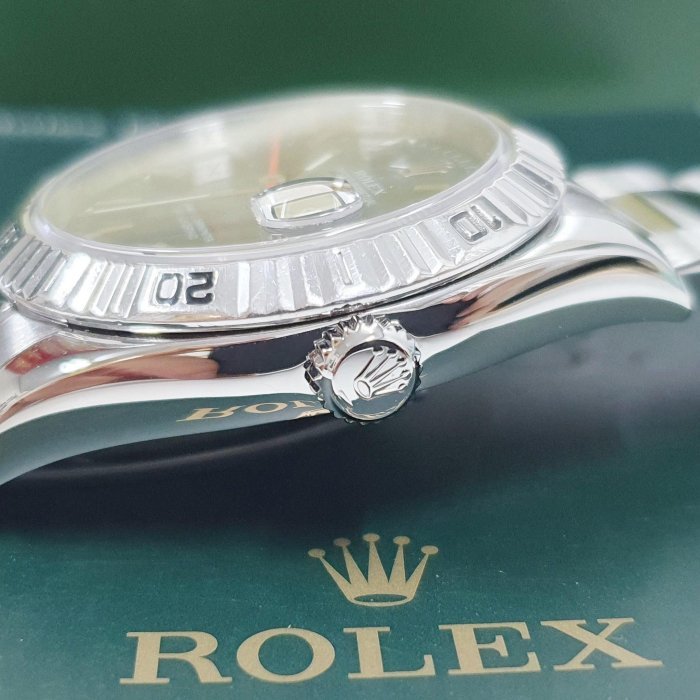 【大眾名錶】ROLEX 勞力士 116264 Datejust 爬山虎系列 可轉動太陽圈 藍面紅針 錶徑36mm 大眾名錶B238-4