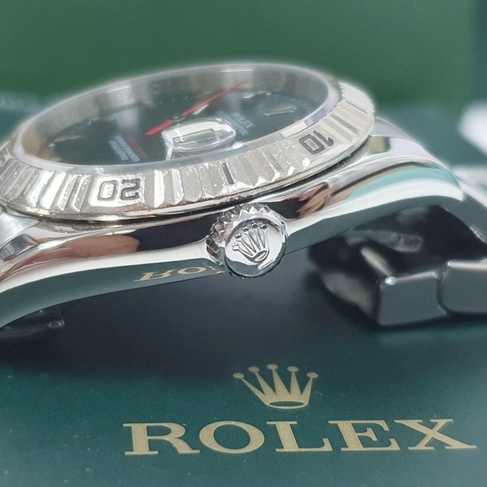 【大眾名錶】ROLEX 勞力士 116264 Datejust 高CP值 爬山虎 黑面紅針 防偽內圈 錶徑36mm 大眾名錶B1069-5