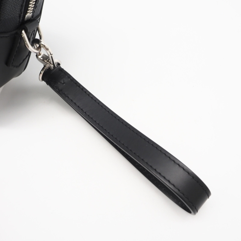 路易威登 Damier Graphite Pochette Kasai N41664 第二件包 黑色灰色塗層帆布 男士-7