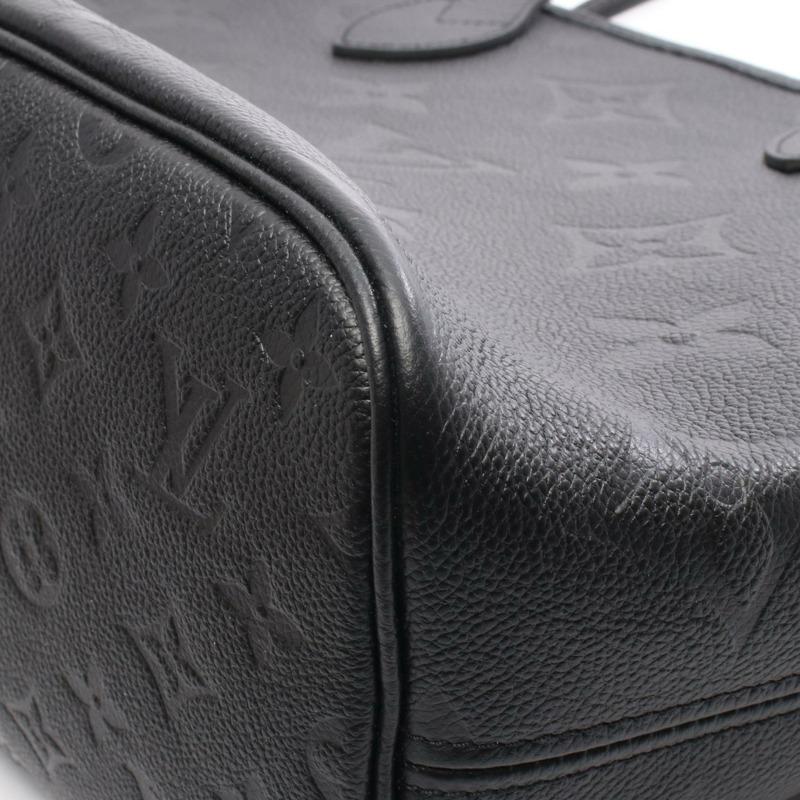 路易威登 Neverfull MM 手提單肩包 M45685 Monogram Empreinte Noir 二手-4