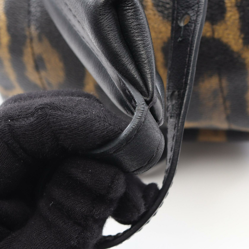 路易威登 Palm Springs PM 雙肩包，豹紋 M52020 帆布皮革-9