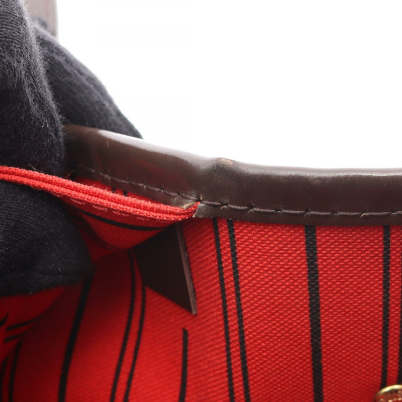 路易威登 Neverfull GM 手提單肩包 N51106 Damier 皮革 Ebene 二手 LV-5