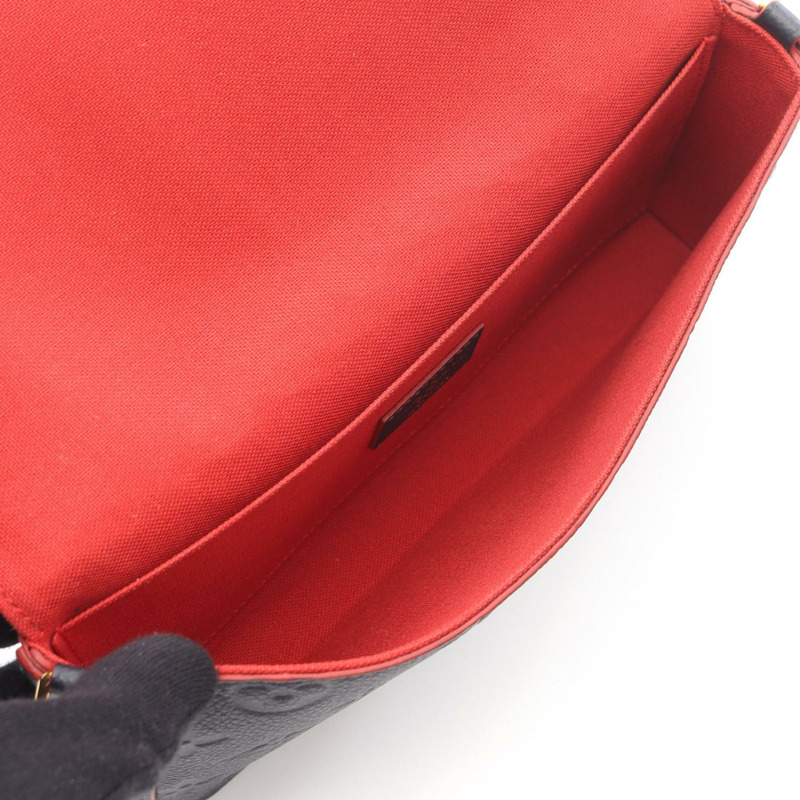 路易威登 Pochette Felice 鏈條肩斜背包 M64099 皮革 海軍藍-2