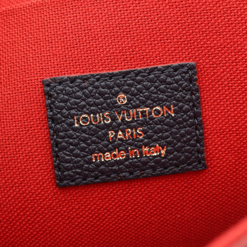 路易威登 Pochette Felice 鏈條肩斜背包 M64099 皮革 海軍藍-3