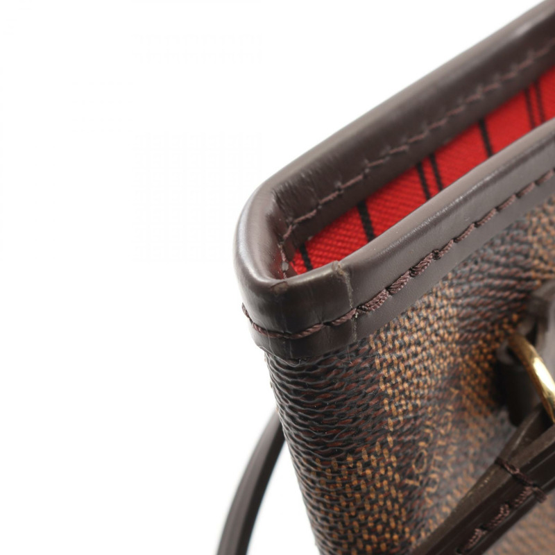 路易威登 Neverfull PM 手提包 N40600 Damie 皮革棕色 Ebene 二手女士-8