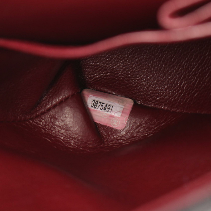 香奈兒 (CHANEL) Matelasse W 翻蓋鏈條單肩背包 A01112 黑色皮革 GHW 二手 CC-4