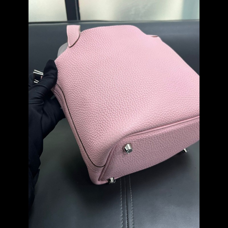 Hermes picotin 18
菜籃子18 櫻花粉 銀扣-5