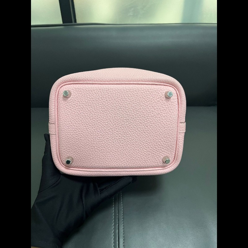 Hermes picotin 18
菜籃子18 櫻花粉 銀扣-6