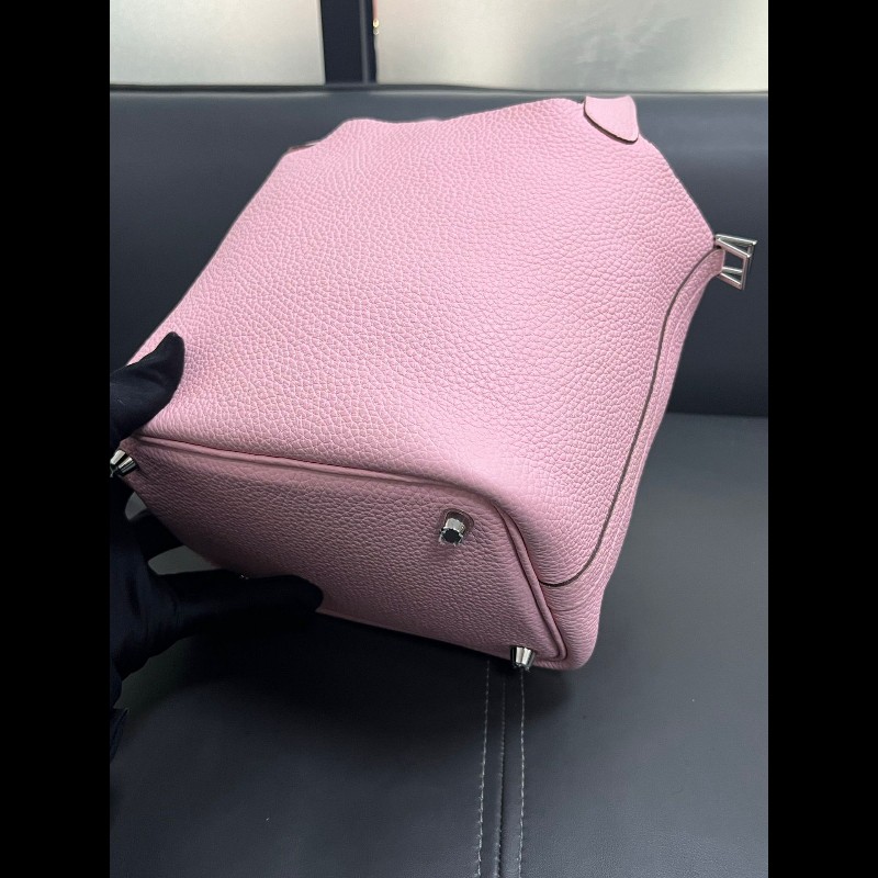 Hermes picotin 18
菜籃子18 櫻花粉 銀扣-10