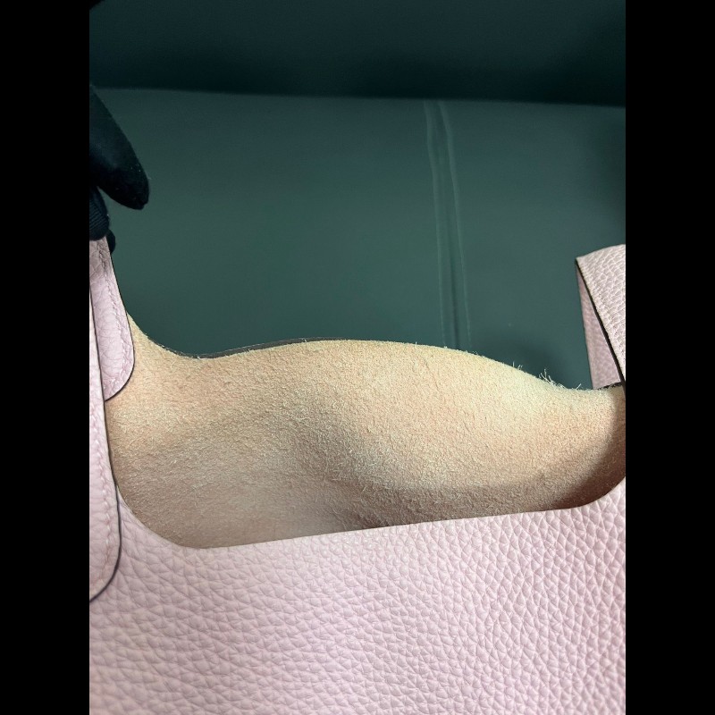 Hermes picotin 18
菜籃子18 櫻花粉 銀扣-14