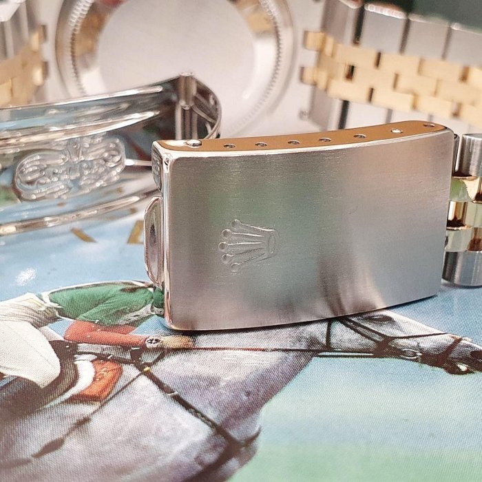 【大眾名錶】ROLEX 勞力士 16233 Datejust 經典蠔式 金十鑽面盤 新包台 台灣AD 大眾名錶G138-6