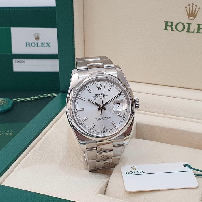 【大眾名錶】ROLEX勞力士 116200 Datejust 蠔式日誌 銀色面盤 2019/04 大眾名錶B1171-1