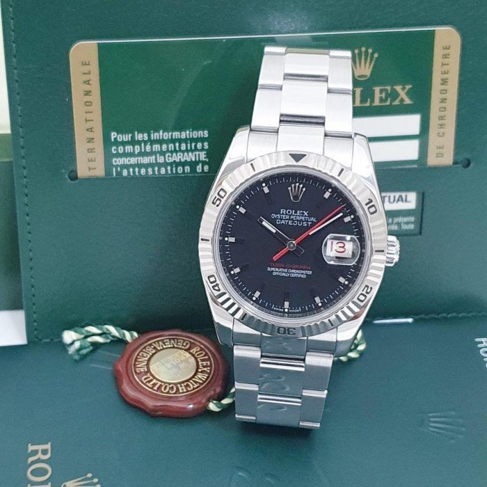【大眾名錶】 ROLEX 勞力士 116264 Datejust 爬山虎 黑面紅針 2009/02 大眾名錶B820-0