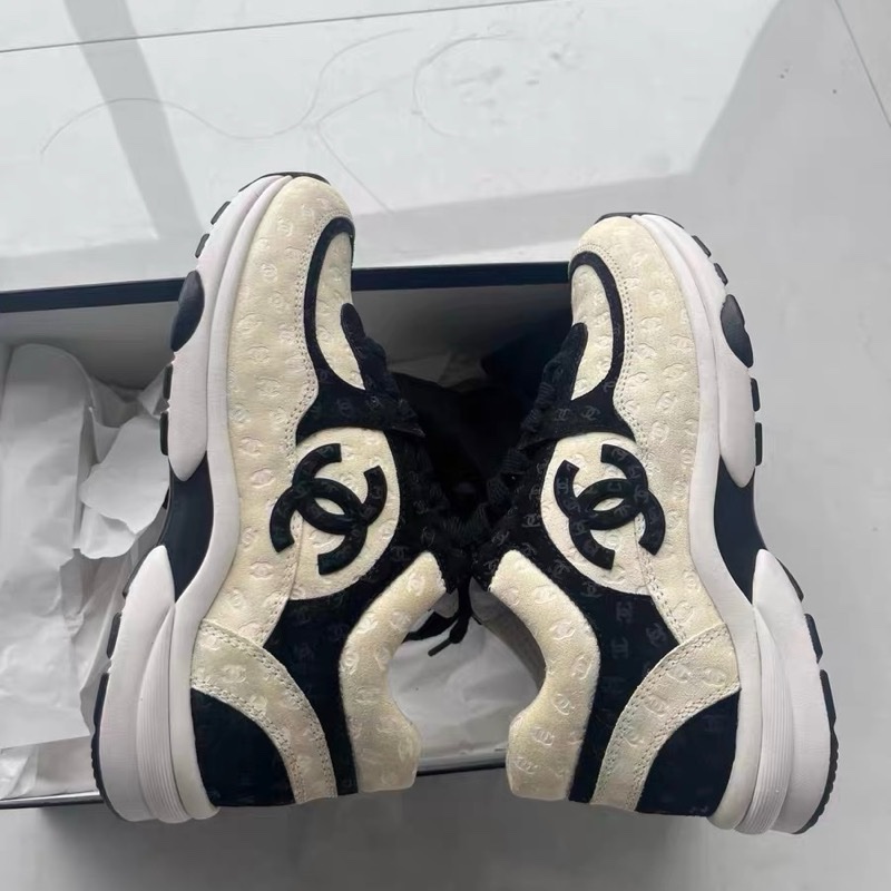 CHANEL/香奈儿 黑白熊猫满印休闲鞋 36.5碼-13