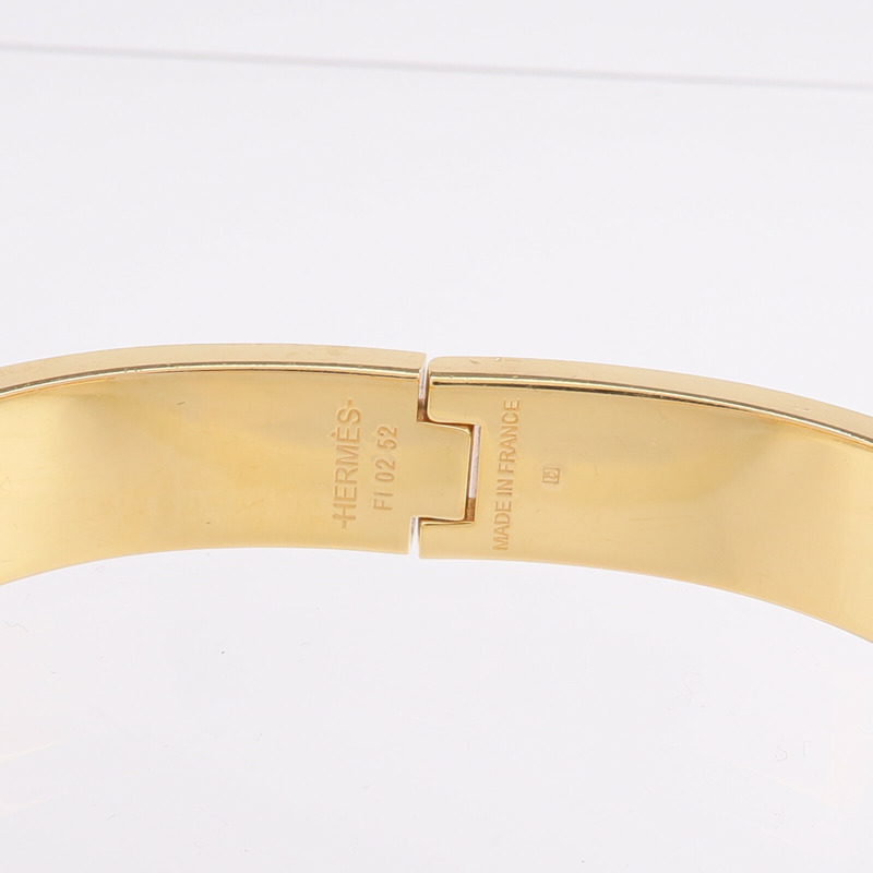 HERMES 金屬/琺瑯Clic H Bracelet手鐲-5