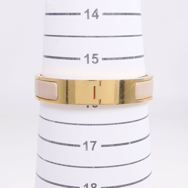 HERMES 金屬/琺瑯Clic H Bracelet手鐲-9