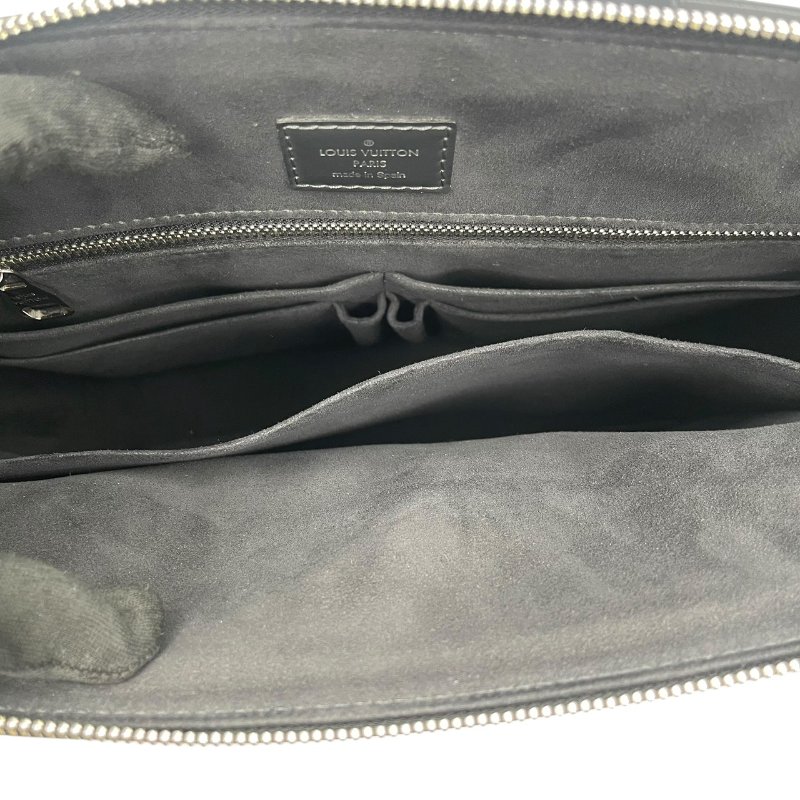 【美收精品】LOUIS VUITTON 黑棋盤格郵差包 C-328【隔月月中將轉賣至日本 上架期限30天】-7