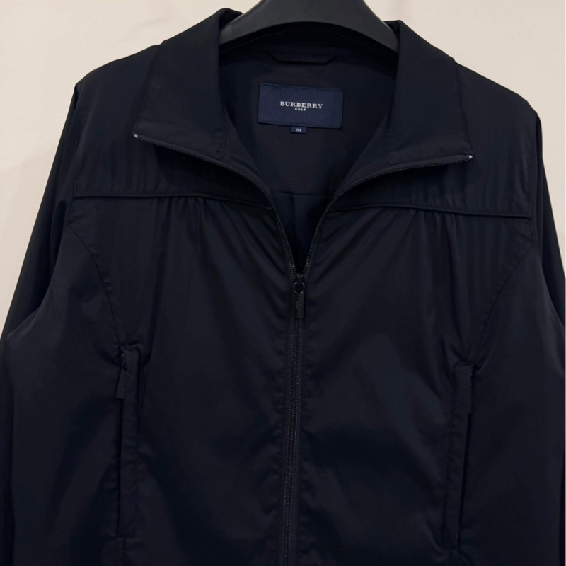 BURBERRY GOLF 黑色字母薄款防風外套-4