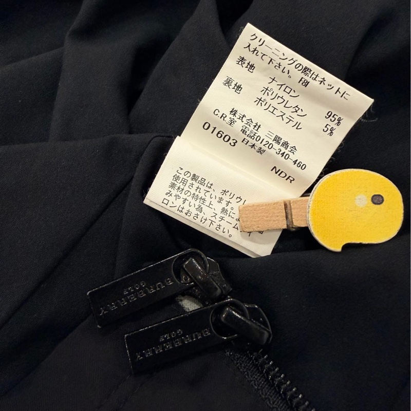 BURBERRY GOLF 黑色字母薄款防風外套-9