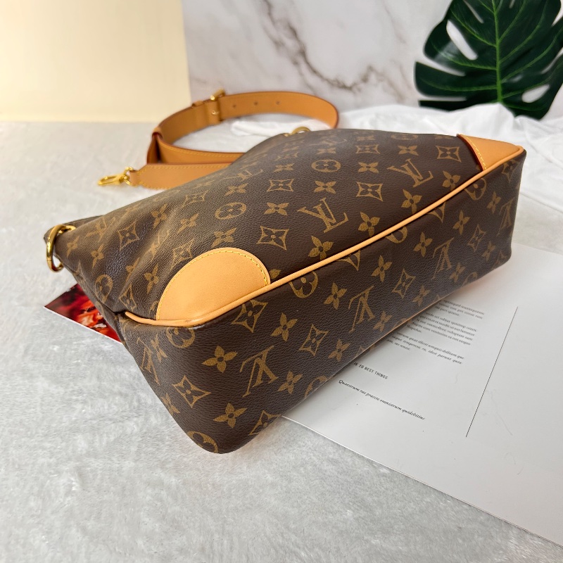 LV Odeon MM 老花中號牛角包肩背包 晶片款-15