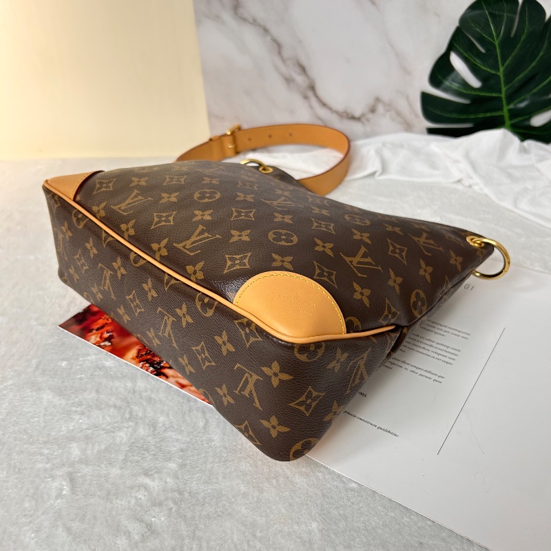 LV Odeon MM 老花中號牛角包肩背包 晶片款-16