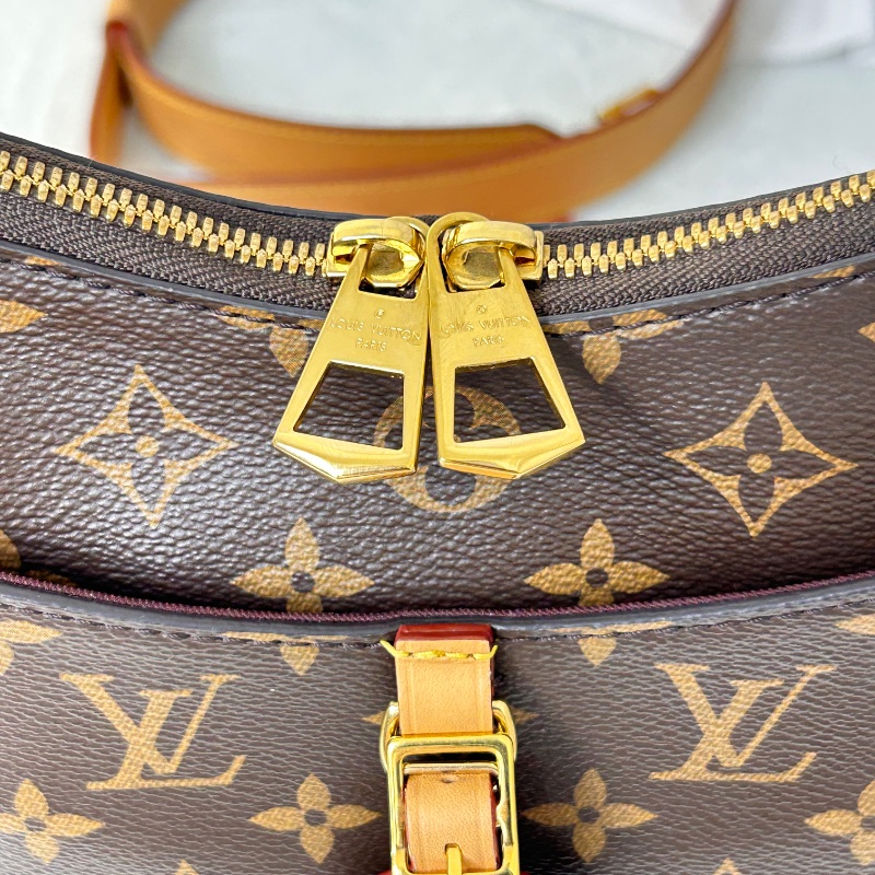 LV Odeon MM 老花中號牛角包肩背包 晶片款-19