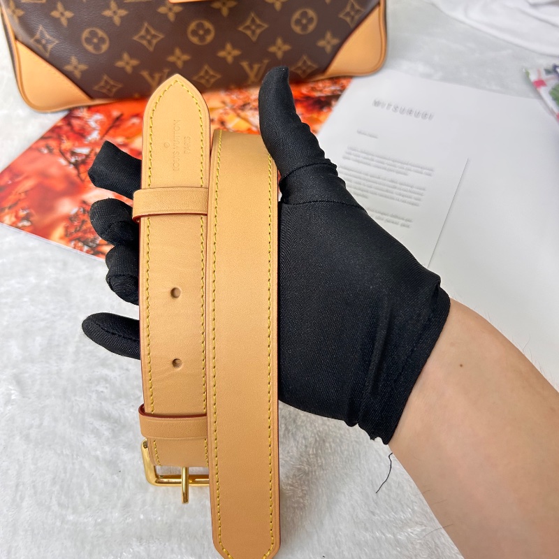 LV Odeon MM 老花中號牛角包肩背包 晶片款-20