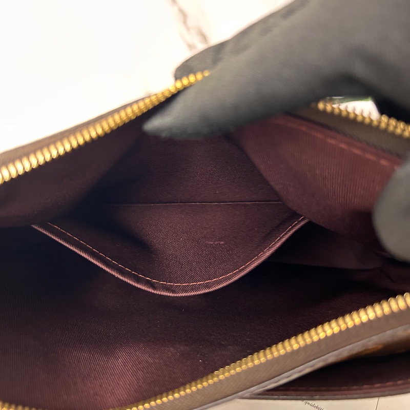 LV Odeon MM 老花中號牛角包肩背包 晶片款-28