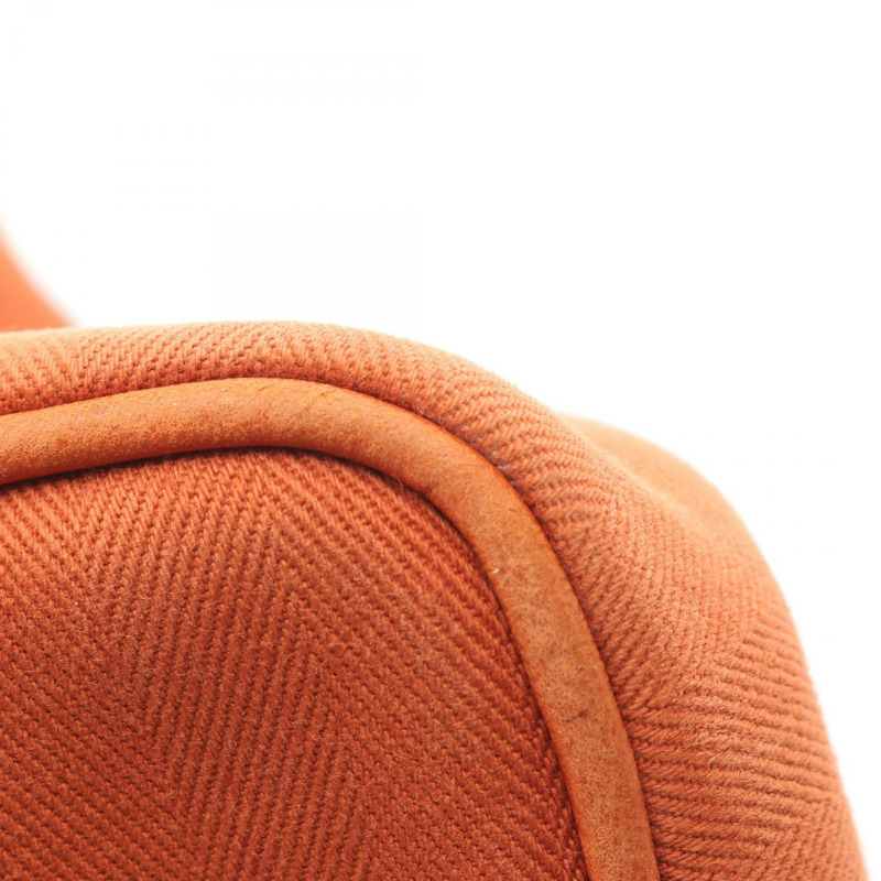 愛馬仕 Valparaiso PM 手提包，帆佈人字皮革，棕色，SHW，二手女士-8