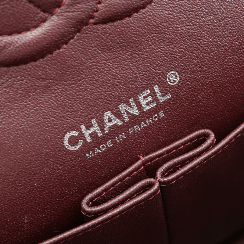 香奈兒 (CHANEL) Matelasse 雙蓋鏈條肩背包，小牛皮，黑色，SHW 二手-3