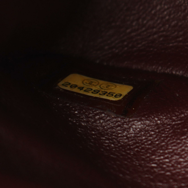 香奈兒 (CHANEL) Matelasse 雙蓋鏈條肩背包，小牛皮，黑色，SHW 二手-4