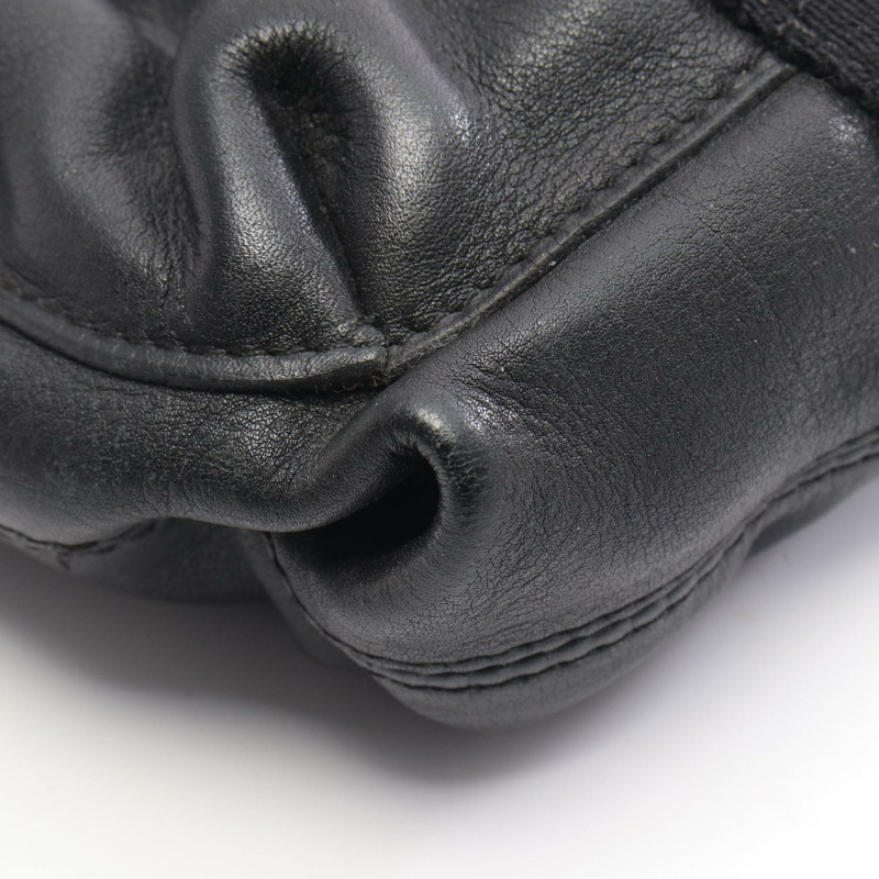 愛馬仕 Caravan Horizontal PM 斜背包，黑色 Derma 皮革，SHW 五金配件，二手-8