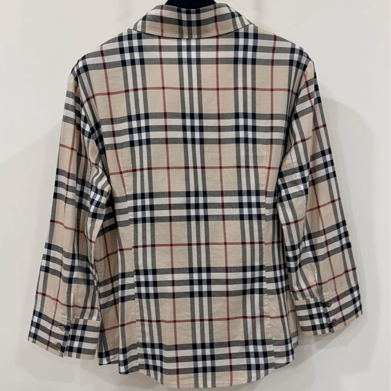 BURBERRY 倫敦 經典格紋7分袖襯衫-2