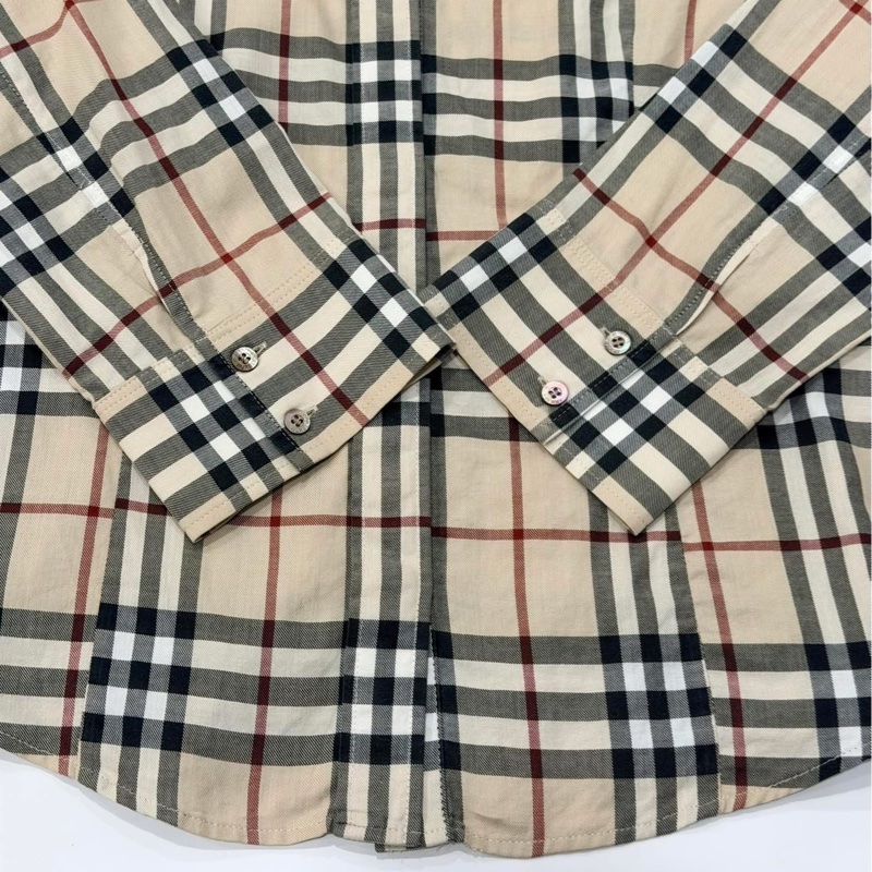 BURBERRY 倫敦 經典格紋7分袖襯衫-3