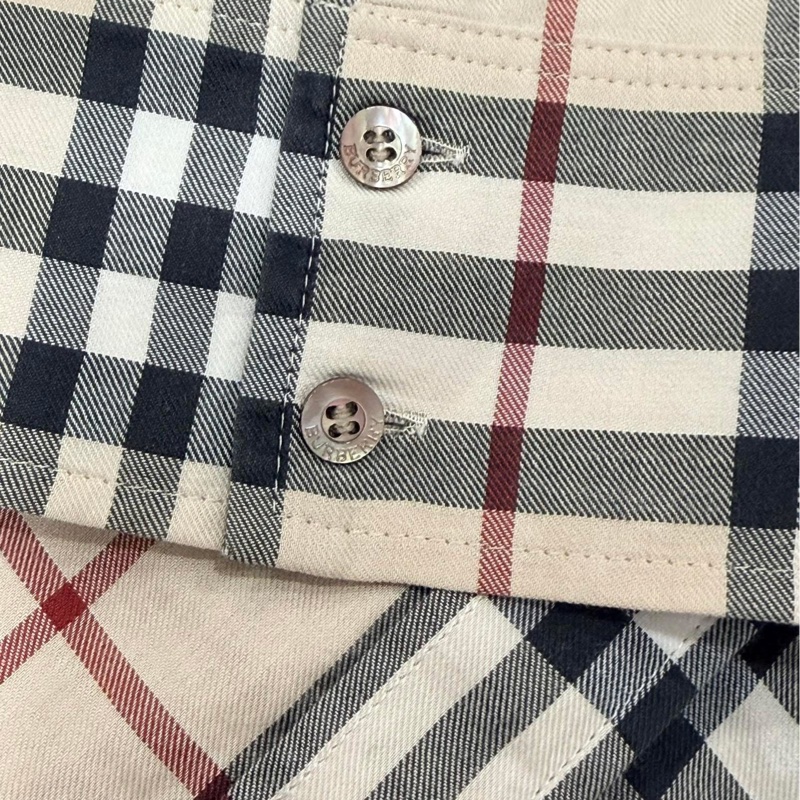 BURBERRY 倫敦 經典格紋7分袖襯衫-4