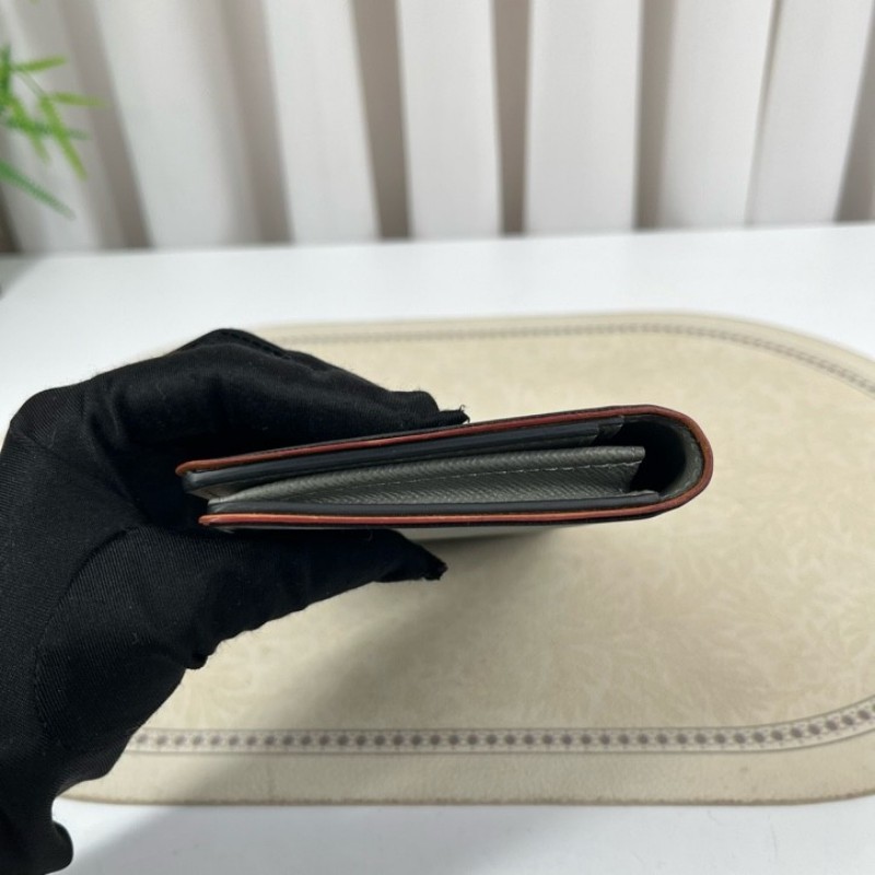 LV路易威登 鐳射灰色佈藝對折長款錢夾中性錢包 灰色鐳射老花 卡位多 裝卡現金都很方便 男女都能用 實用又好看-10