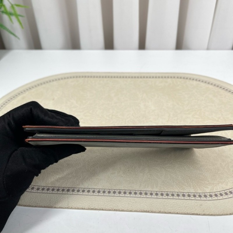 LV路易威登 鐳射灰色佈藝對折長款錢夾中性錢包 灰色鐳射老花 卡位多 裝卡現金都很方便 男女都能用 實用又好看-11