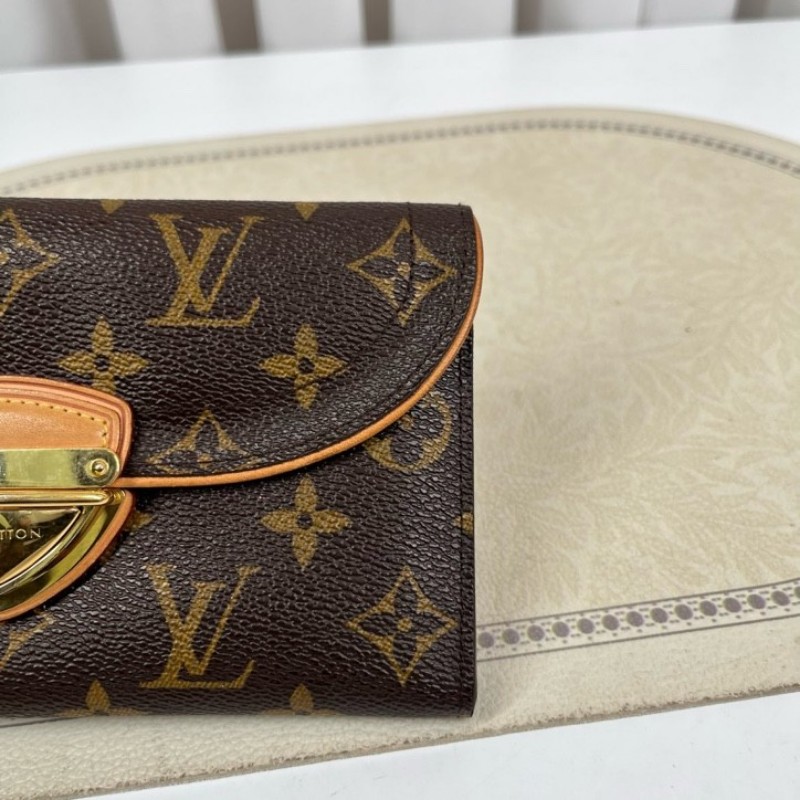 LV路易威登 有刻字 曼哈頓長款三折錢包 內裡卡位多 容量大-2
