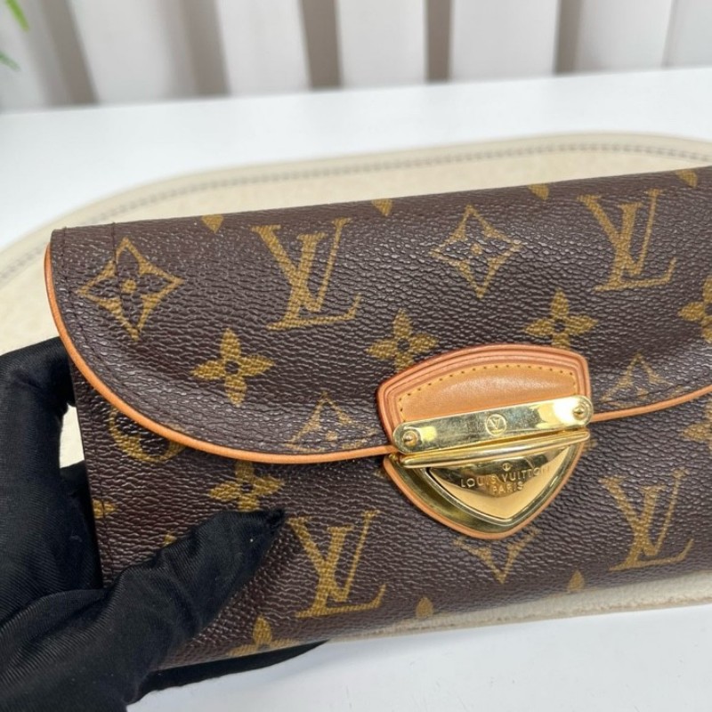 LV路易威登 有刻字 曼哈頓長款三折錢包 內裡卡位多 容量大-3