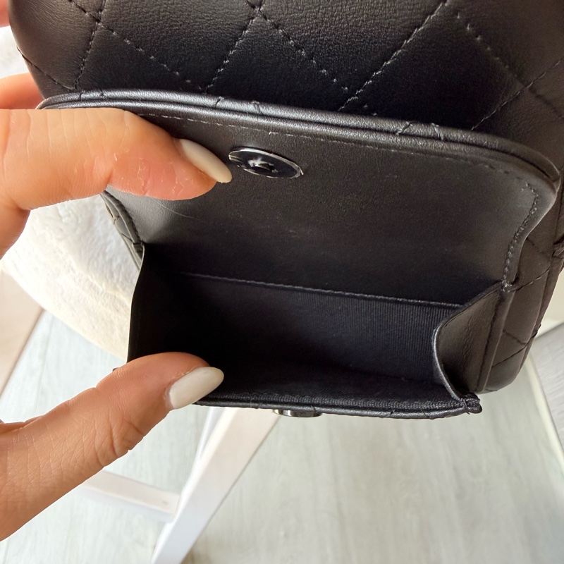 Chanel香奈兒25C so back mini後背包小書包全黑斜背包側背包手提包all black-8