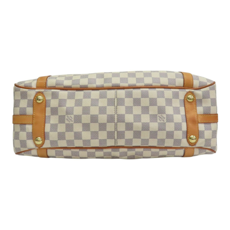 白色 棋盤格 帆布 Stresa GM 肩背包【LOUIS VUITTON LV 路易威登】 N42221-3