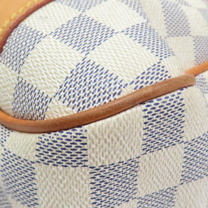 白色 棋盤格 帆布 Stresa GM 肩背包【LOUIS VUITTON LV 路易威登】 N42221-12