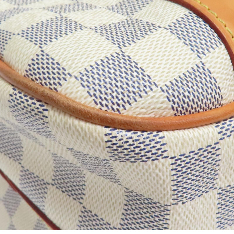 白色 棋盤格 帆布 Stresa GM 肩背包【LOUIS VUITTON LV 路易威登】 N42221-13