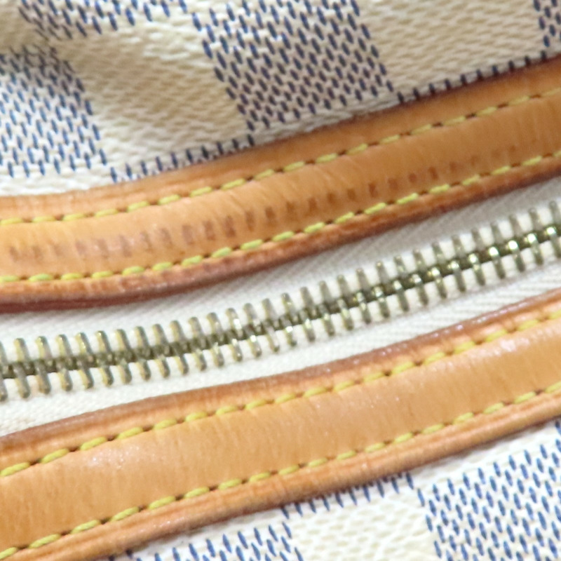 白色 棋盤格 帆布 Stresa GM 肩背包【LOUIS VUITTON LV 路易威登】 N42221-15