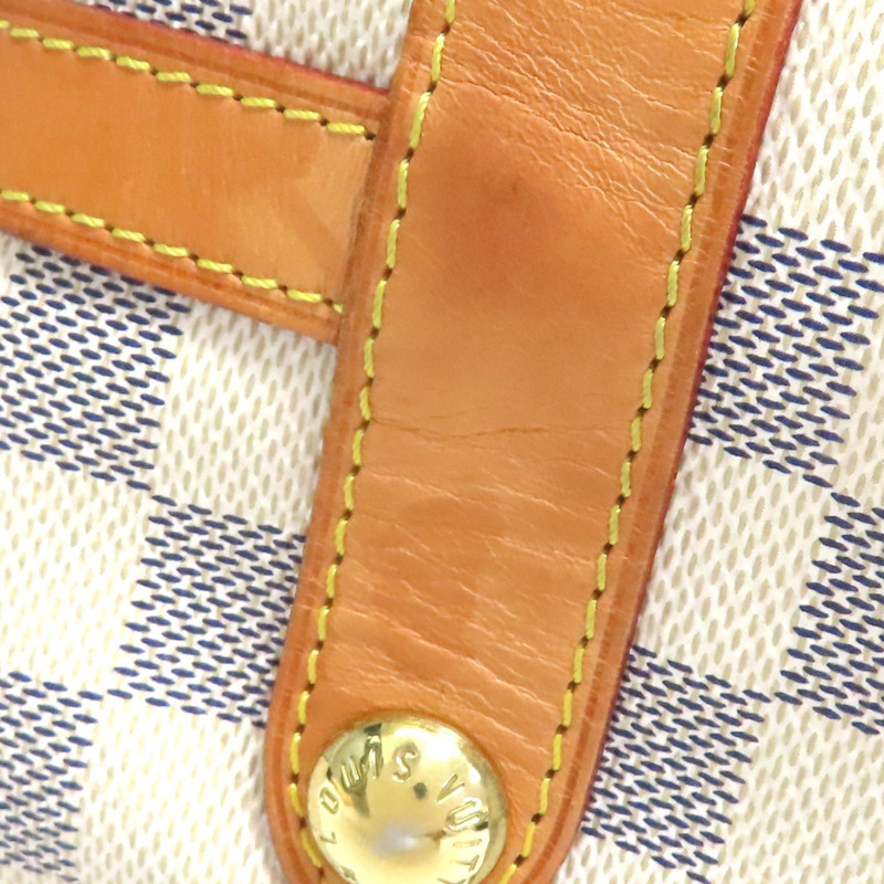 白色 棋盤格 帆布 Stresa GM 肩背包【LOUIS VUITTON LV 路易威登】 N42221-17