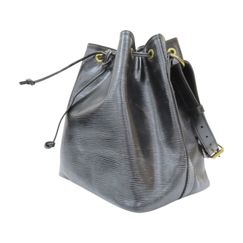 黑色 EPI水波紋 牛皮 水桶包 肩背包【LOUIS VUITTON LV 路易威登】 M59012-2