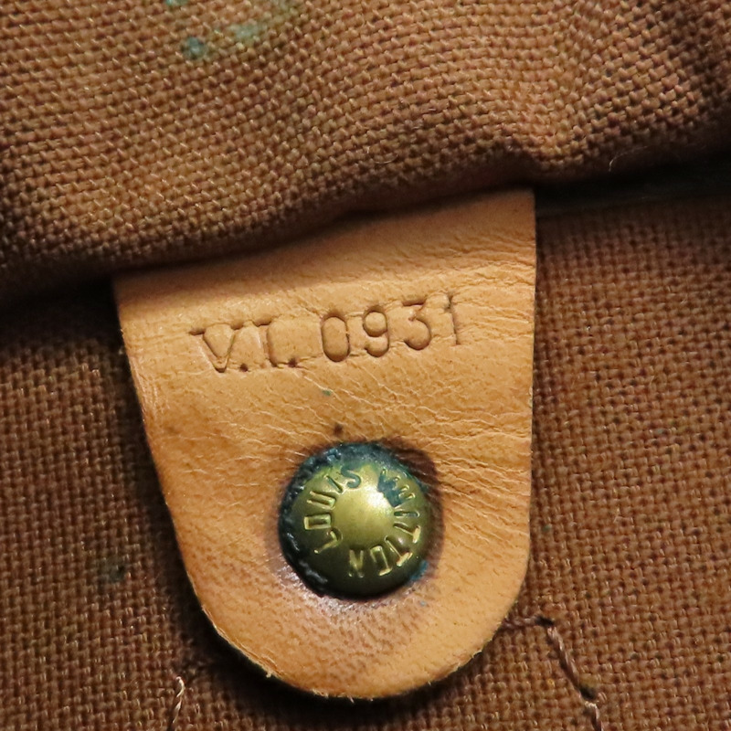 棕色 原花帆布 Speedy 30 波士頓包 手提包 (無鎖頭)【LOUIS VUITTON LV 路易威登】 M41526-7